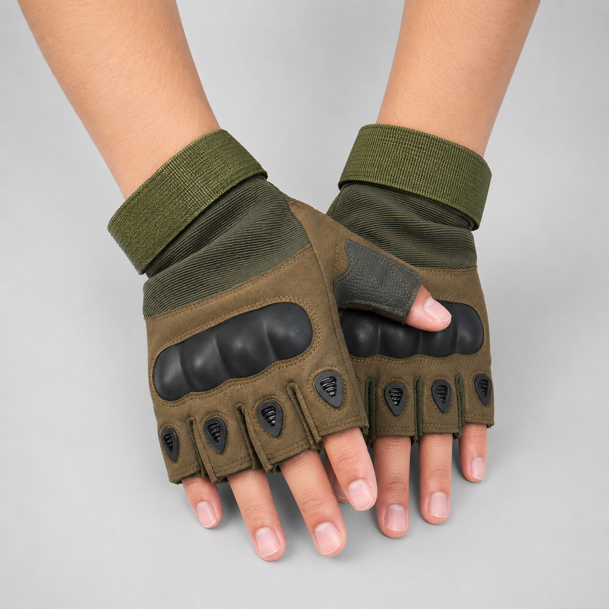Motorcycle Riding Protective Tactical Half-Finger Gloves