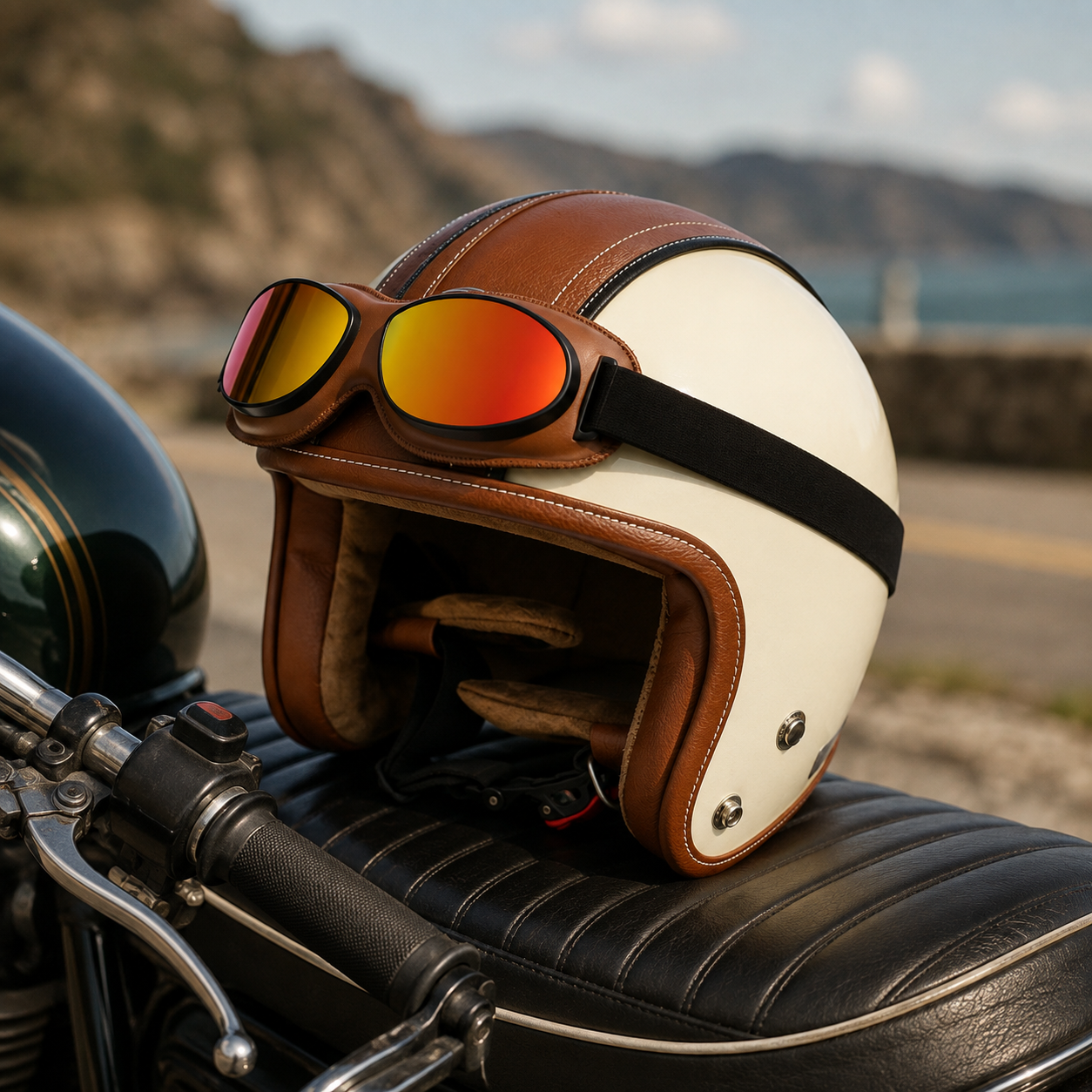 Vintage Rider Aviator Goggles