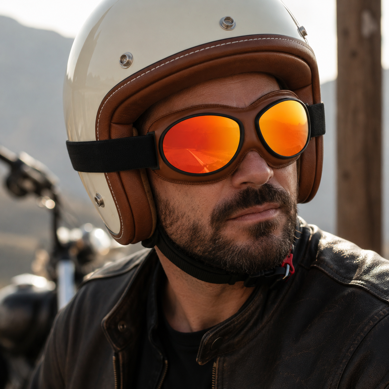Vintage Rider Aviator Goggles