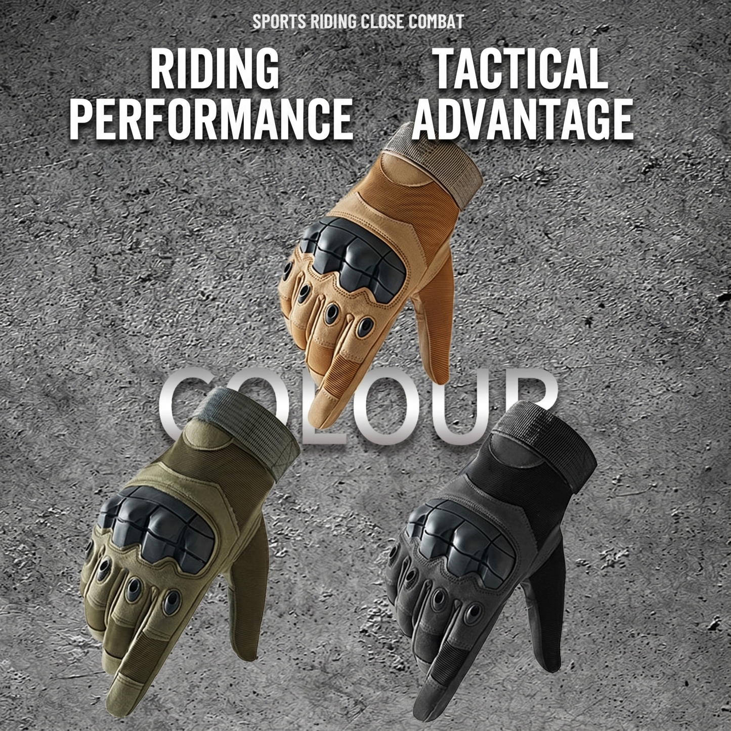 Motorcycle Riding Protective Tactical Half-Finger Gloves