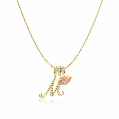 🔥2026 New Year Sale- 49% OFF🔥14K Gold Plated 3-Layering Initial A-Z Letter Pendant Necklaces