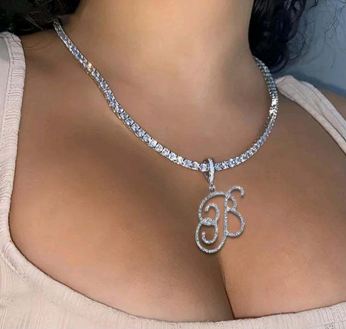 【Final 3-hour Preferential Deal💥】Personalised A-Z Cursive Initial Letter Name Necklace