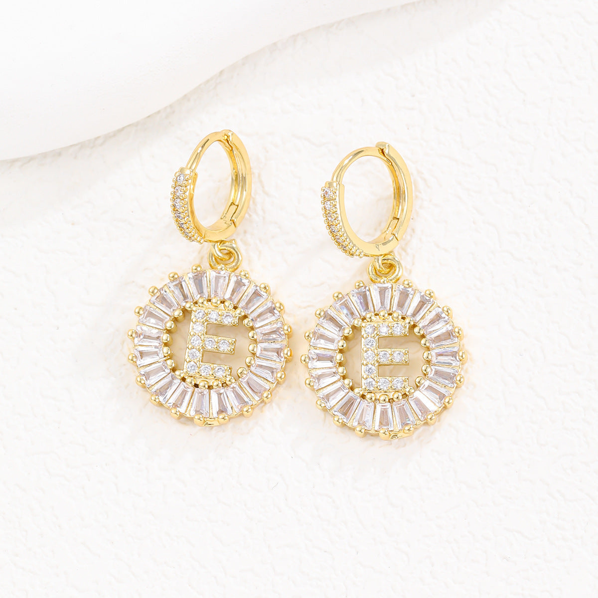 【LAST DAY 49% OFF】Initial Letter Pendant Earrings