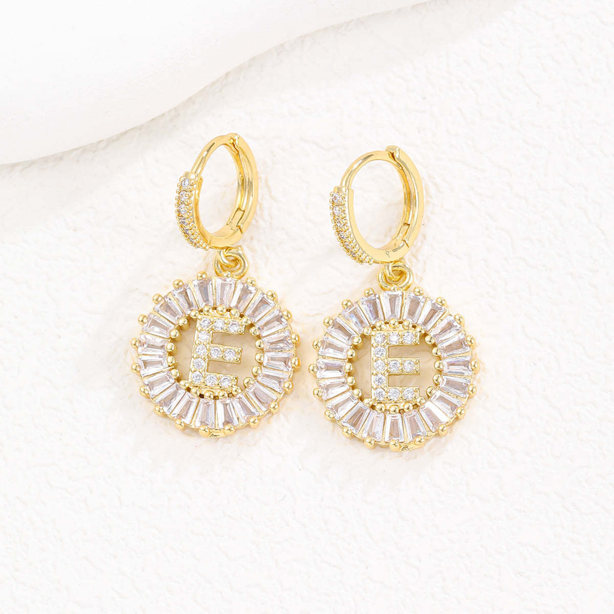 【LAST DAY 49% OFF】Initial Letter Pendant Earrings