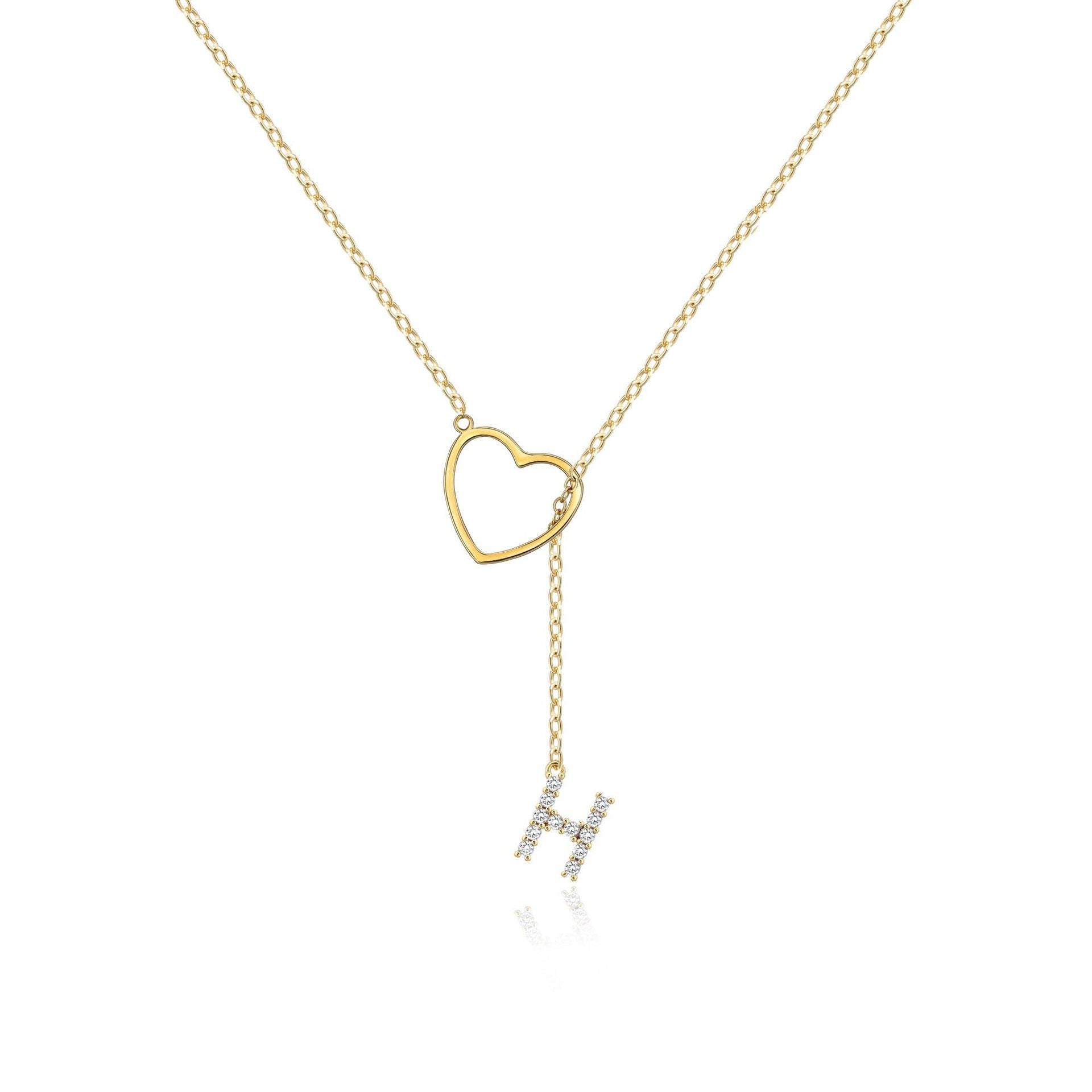 🔥Limited Inventory Available⚡Letter Heart Design Personalized Trendy Charm Necklaces