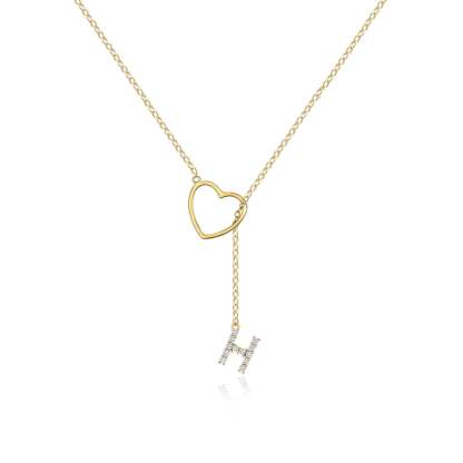 🔥Limited Inventory Available⚡Letter Heart Design Personalized Trendy Charm Necklaces