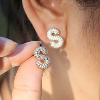 Initial Letter Earrings