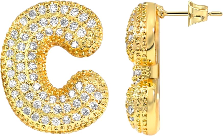 Initial Letter Earrings