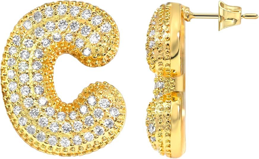 Initial Letter Earrings