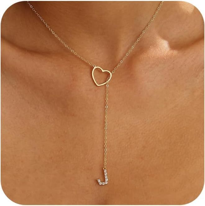 🔥Limited Inventory Available⚡Letter Heart Design Personalized Trendy Charm Necklaces