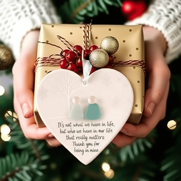 Heart-Shaped Sea Glass Friendship Decor🌊✨ Shaped by Nature & Crafted by Hand💝