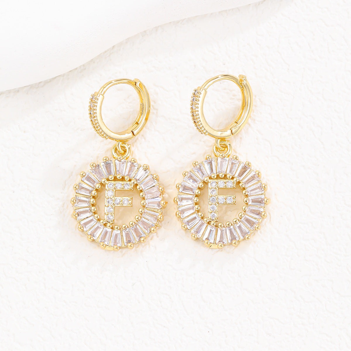 【LAST DAY 49% OFF】Initial Letter Pendant Earrings