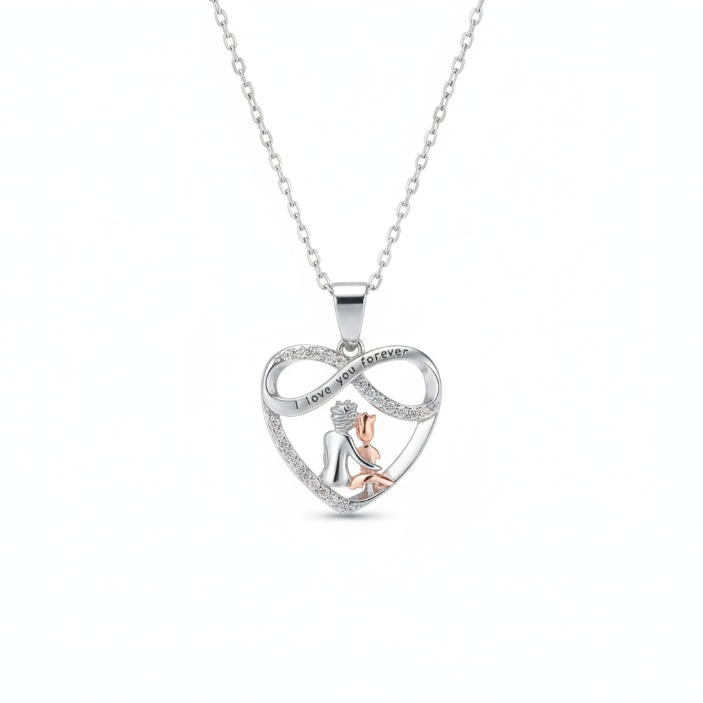 FOR GRANDDAUGHTER - YOU WILL ALWAYS HAVE ME AND I WILL ALWAYS HAVE YOU HEART NECKLACE