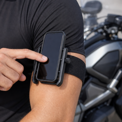 360-Degree Rotating Wrist & Arm Phone Holder with Locking Side Clamps