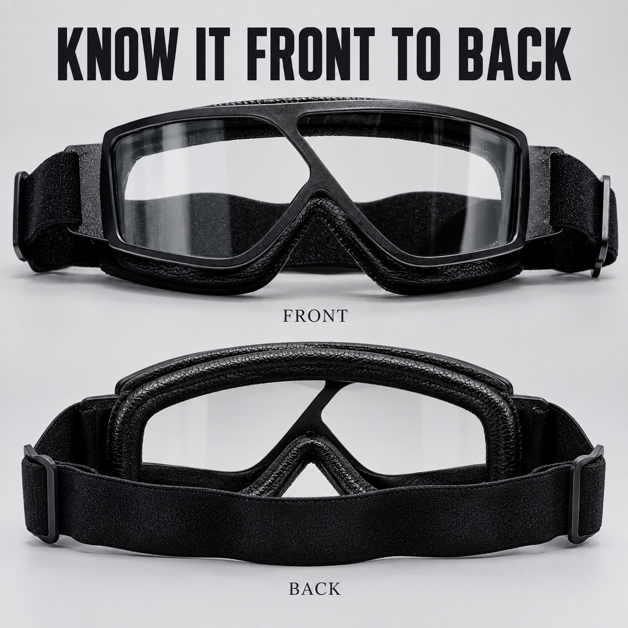 T16 Vintage Aviator Motorcycle Goggles – Windproof Padded Riding Eyewear