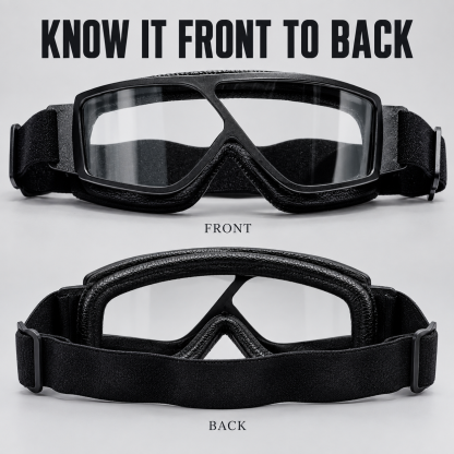 T16 Vintage Aviator Motorcycle Goggles – Windproof Padded Riding Eyewear
