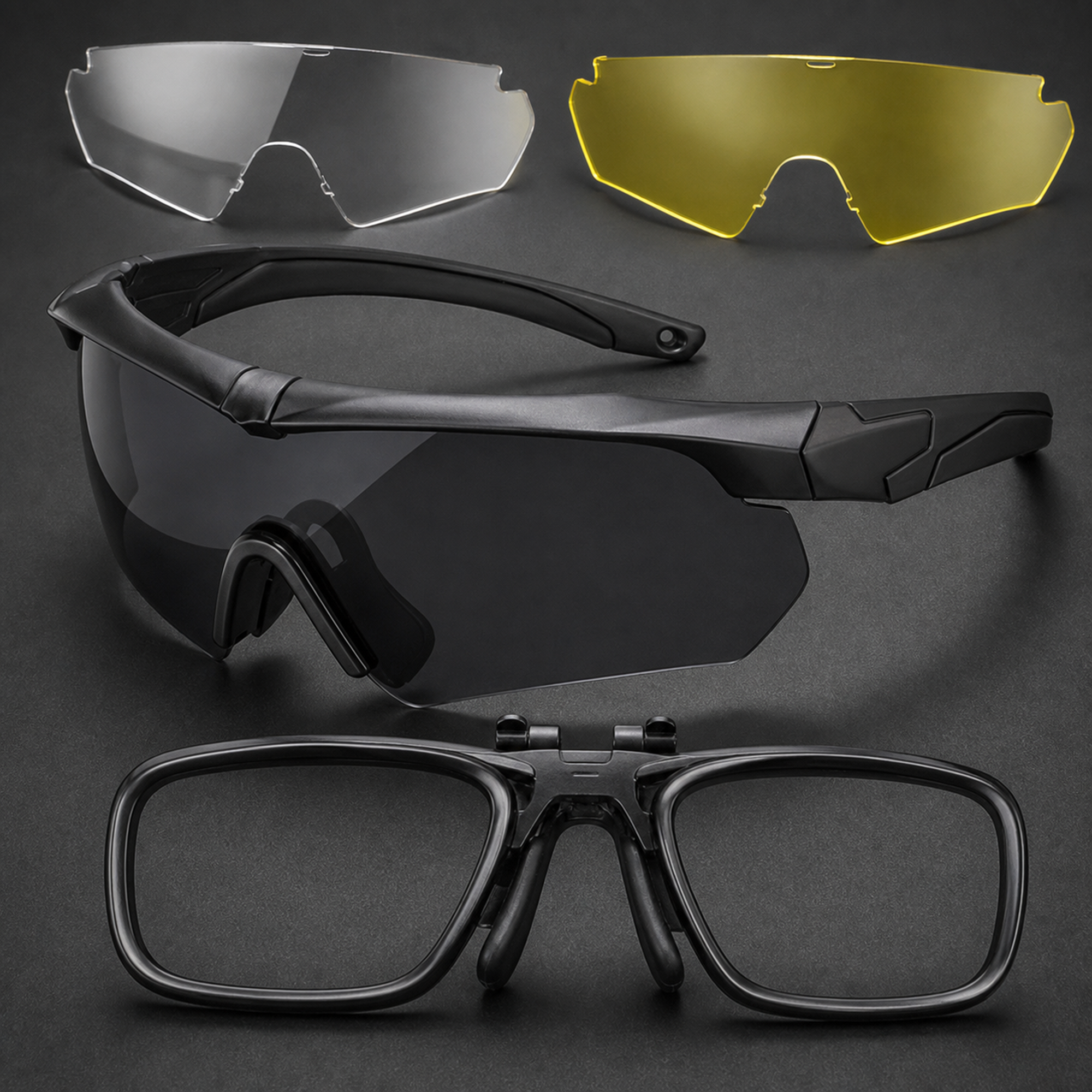 Interchangeable Lens Rider Glasses Set