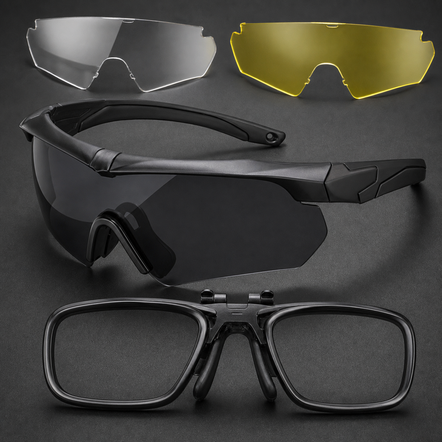 Interchangeable Lens Rider Glasses Set