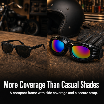 Motorcycle Goggles, Anti-UV Windproof Dustproof Dirt Bike ATV Ski Goggles