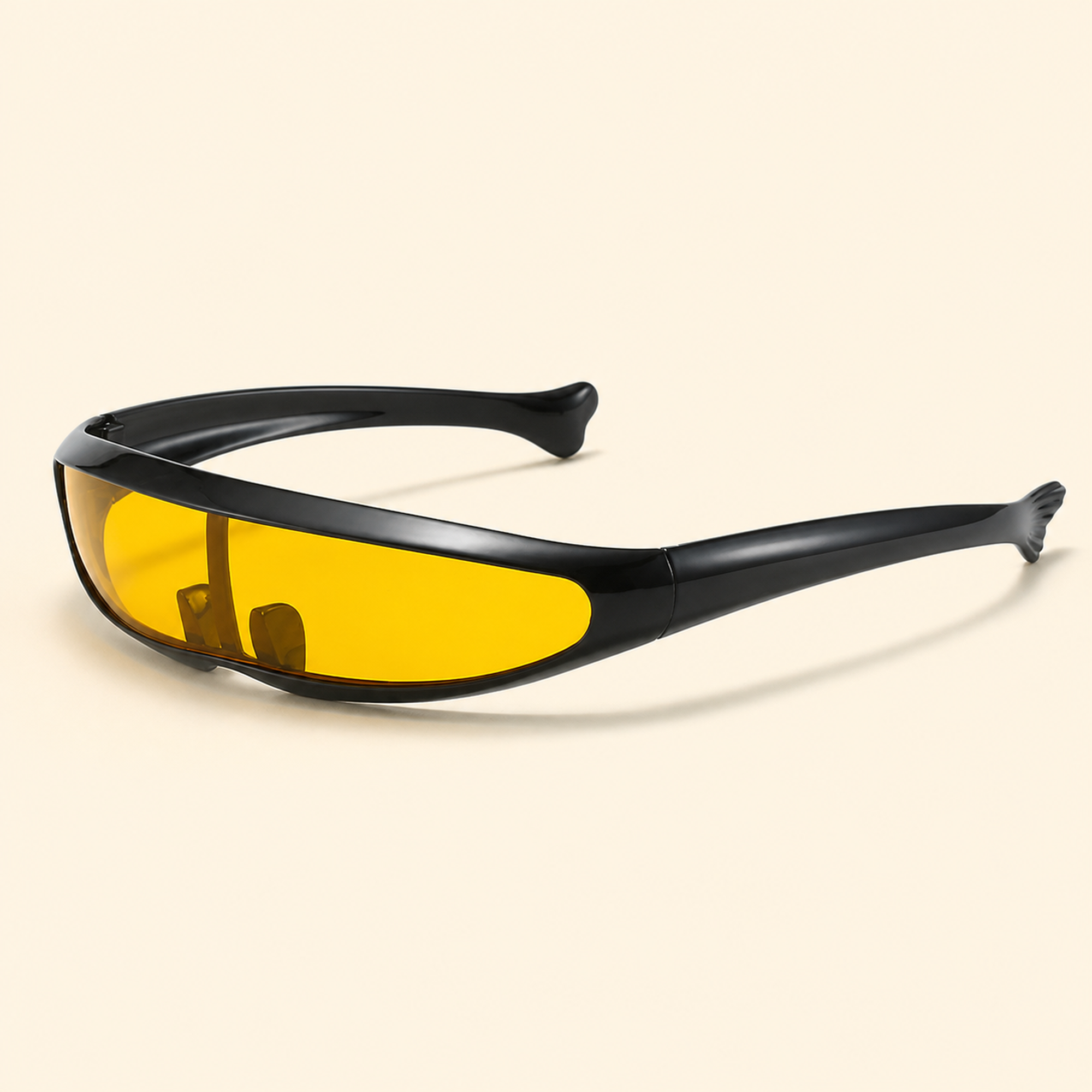 Low-Profile Wraparound Motorcycle Sunglasses