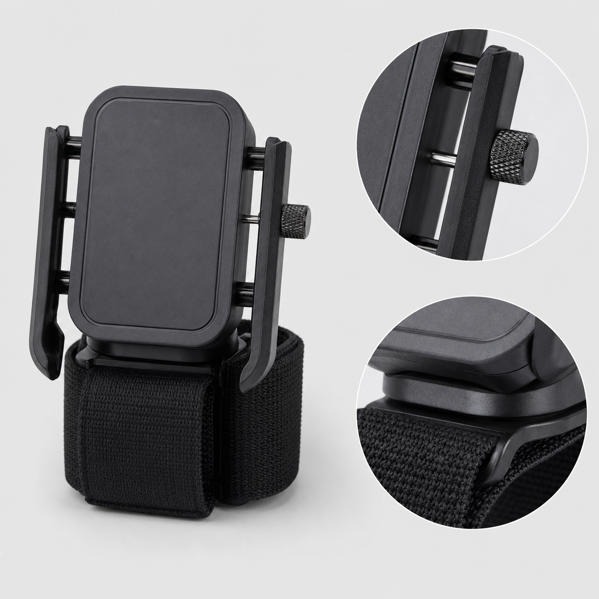 360-Degree Rotating Wrist & Arm Phone Holder with Locking Side Clamps