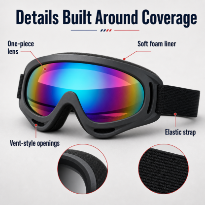 X400 Windproof and Dustproof Motorcycle & Sports Goggles