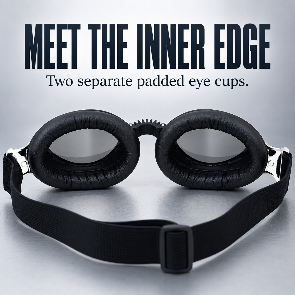 T07 Retro Motorcycle Goggles with Padded Eye Cups & Adjustable Strap