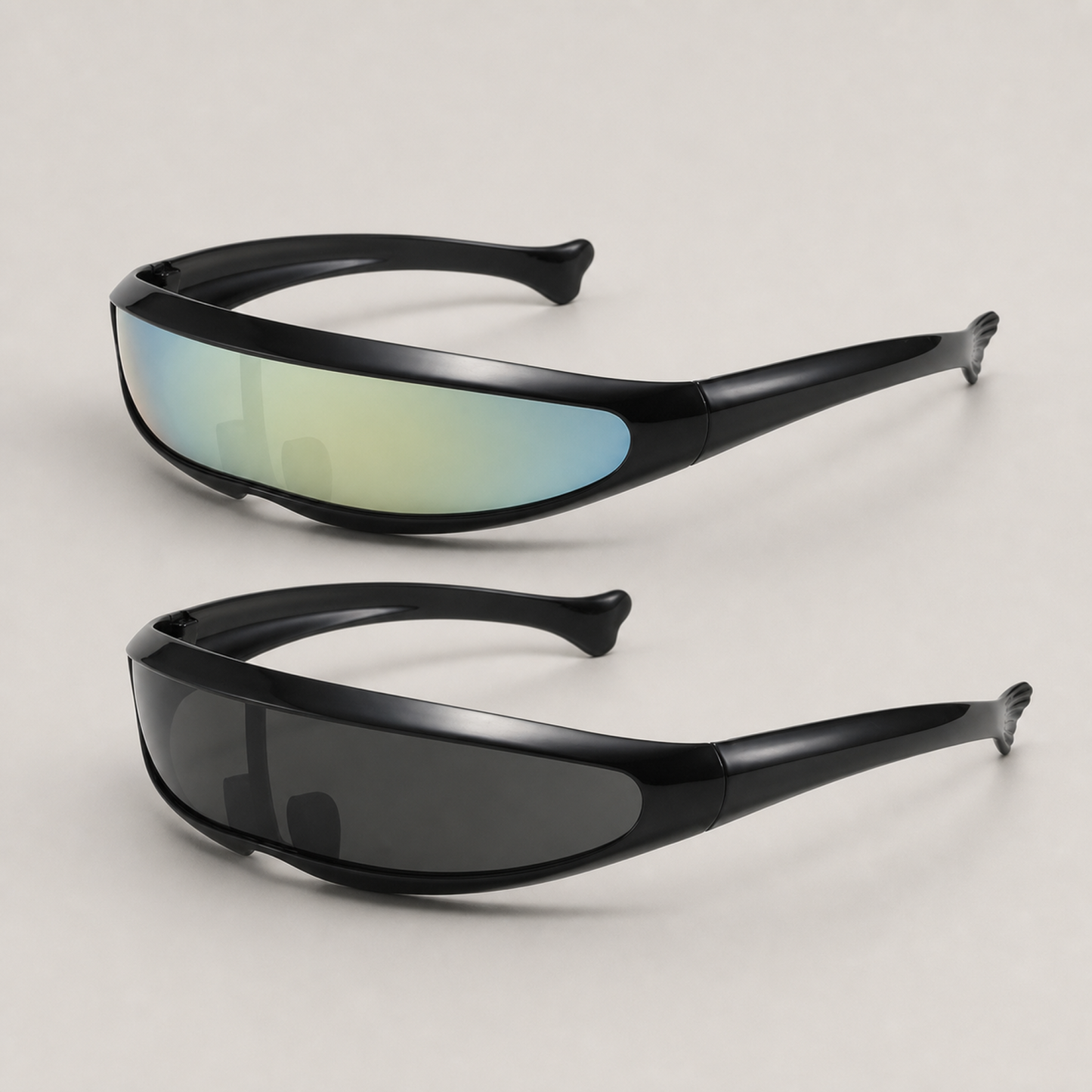 Low-Profile Wraparound Motorcycle Sunglasses
