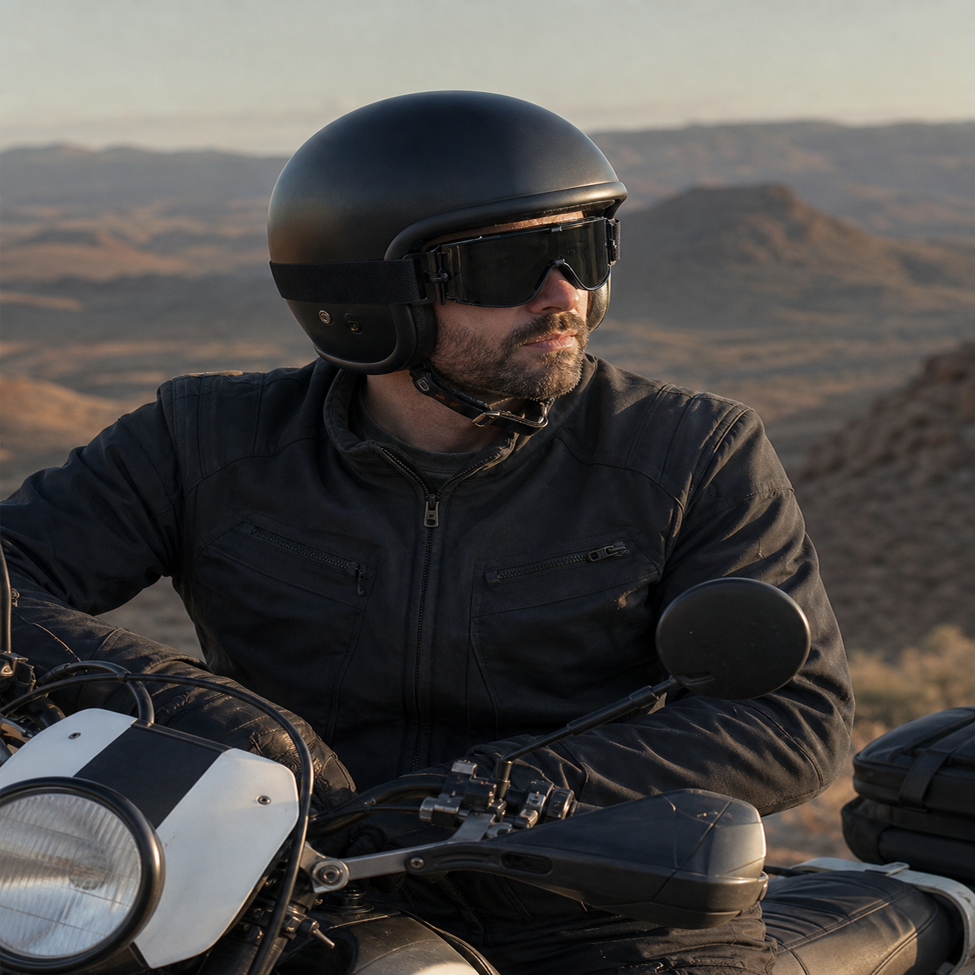 Interchangeable Lens Wraparound Rider Goggles