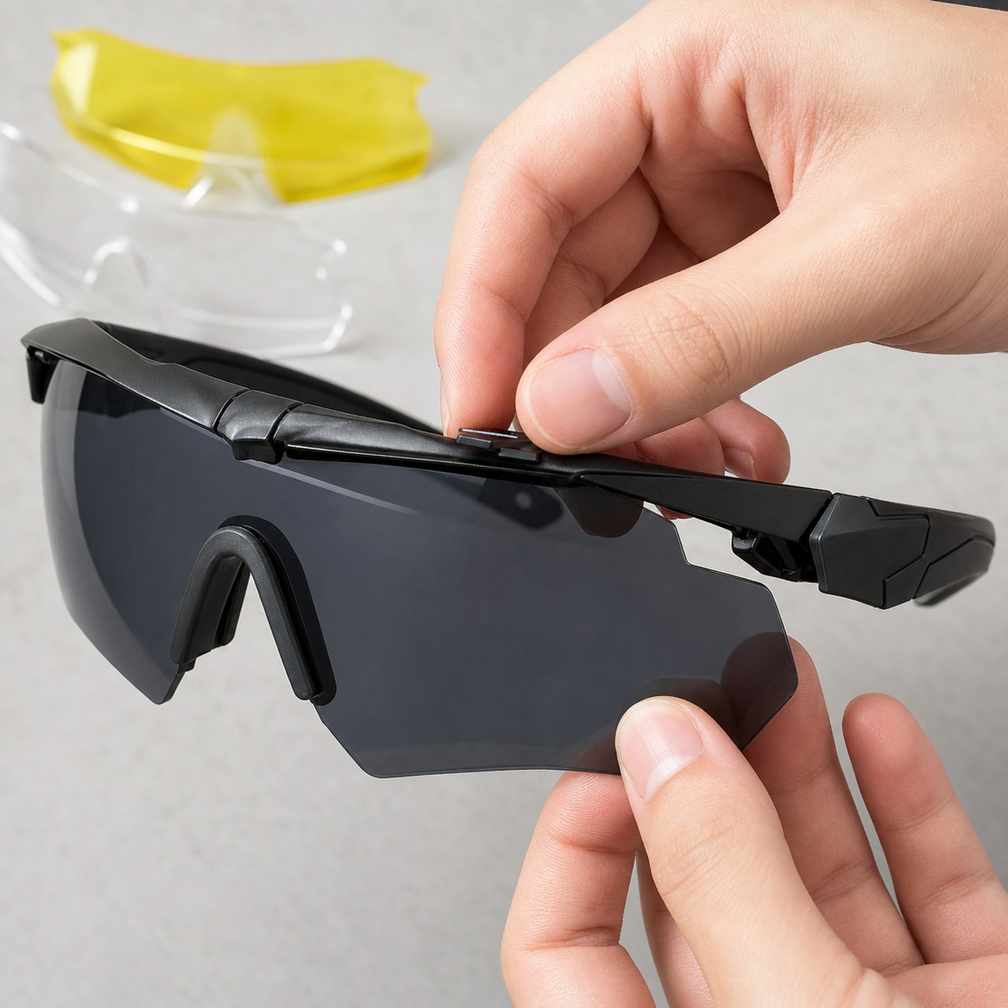 Interchangeable Lens Rider Glasses Set