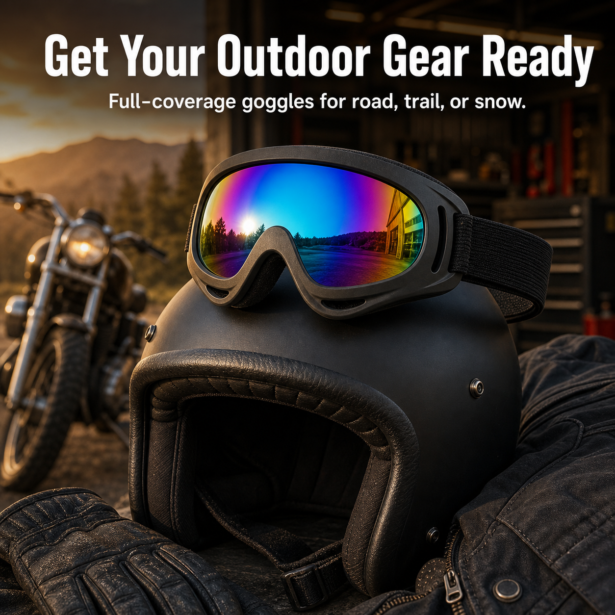 X400 Windproof and Dustproof Motorcycle & Sports Goggles