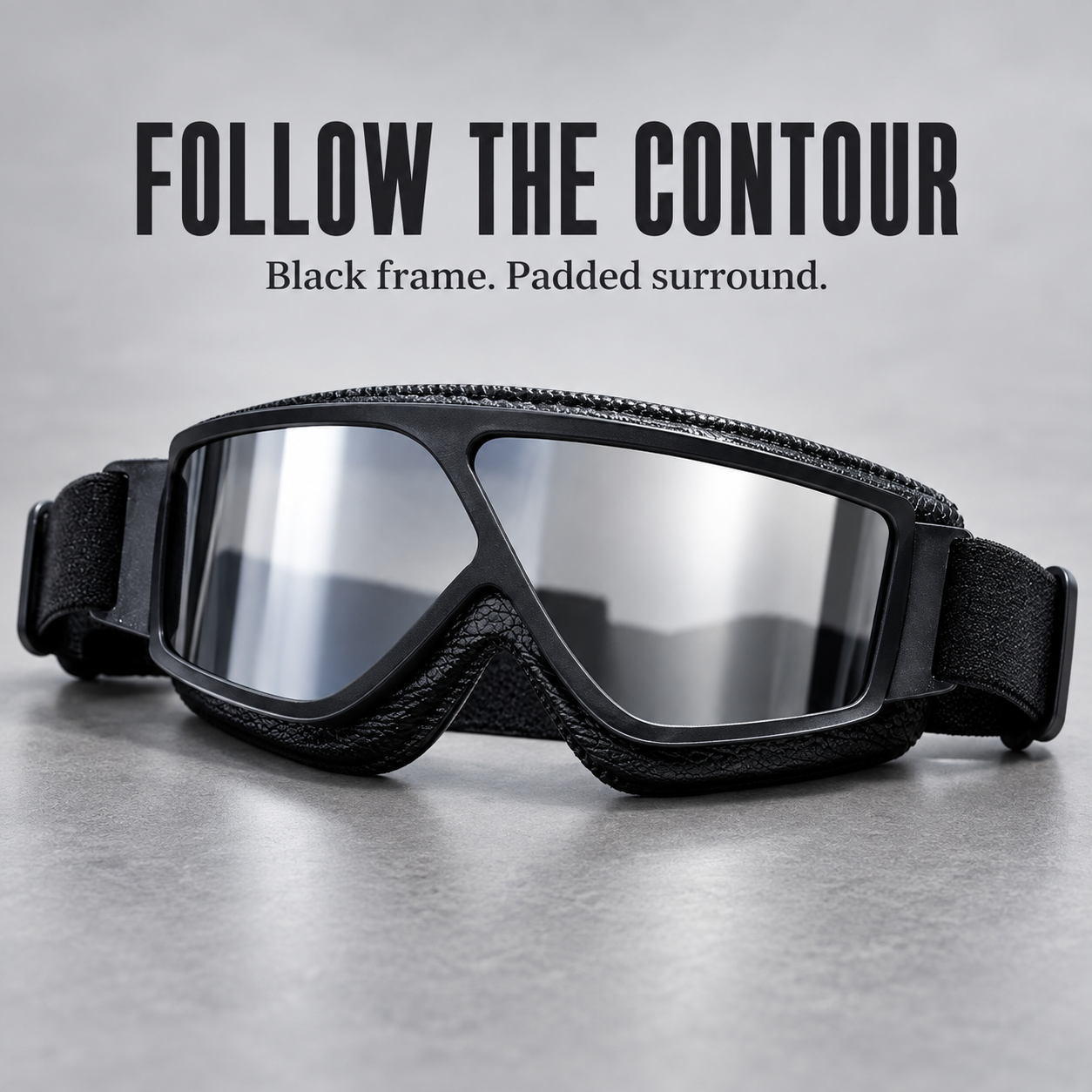T16 Vintage Aviator Motorcycle Goggles – Windproof Padded Riding Eyewear