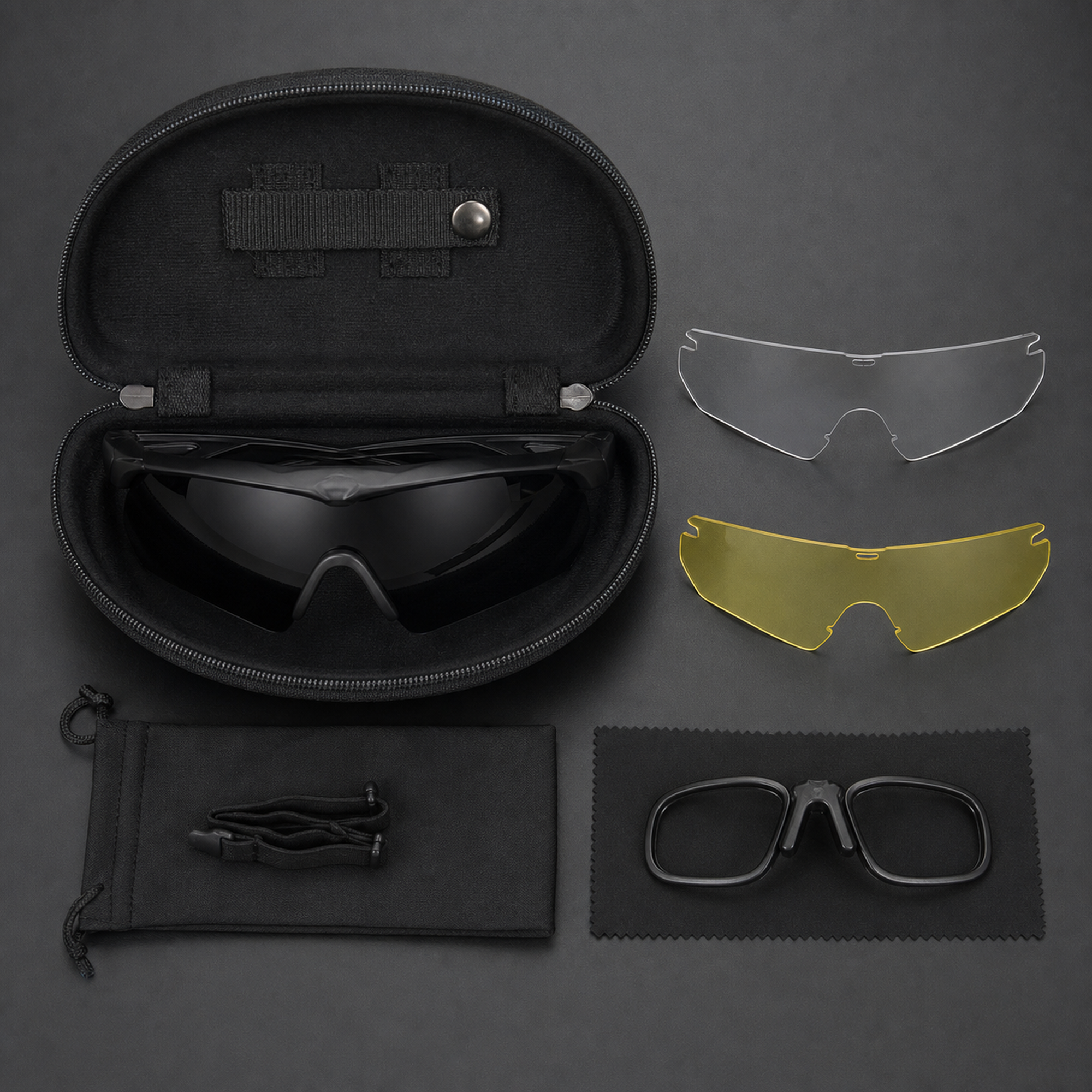 Interchangeable Lens Rider Glasses Set