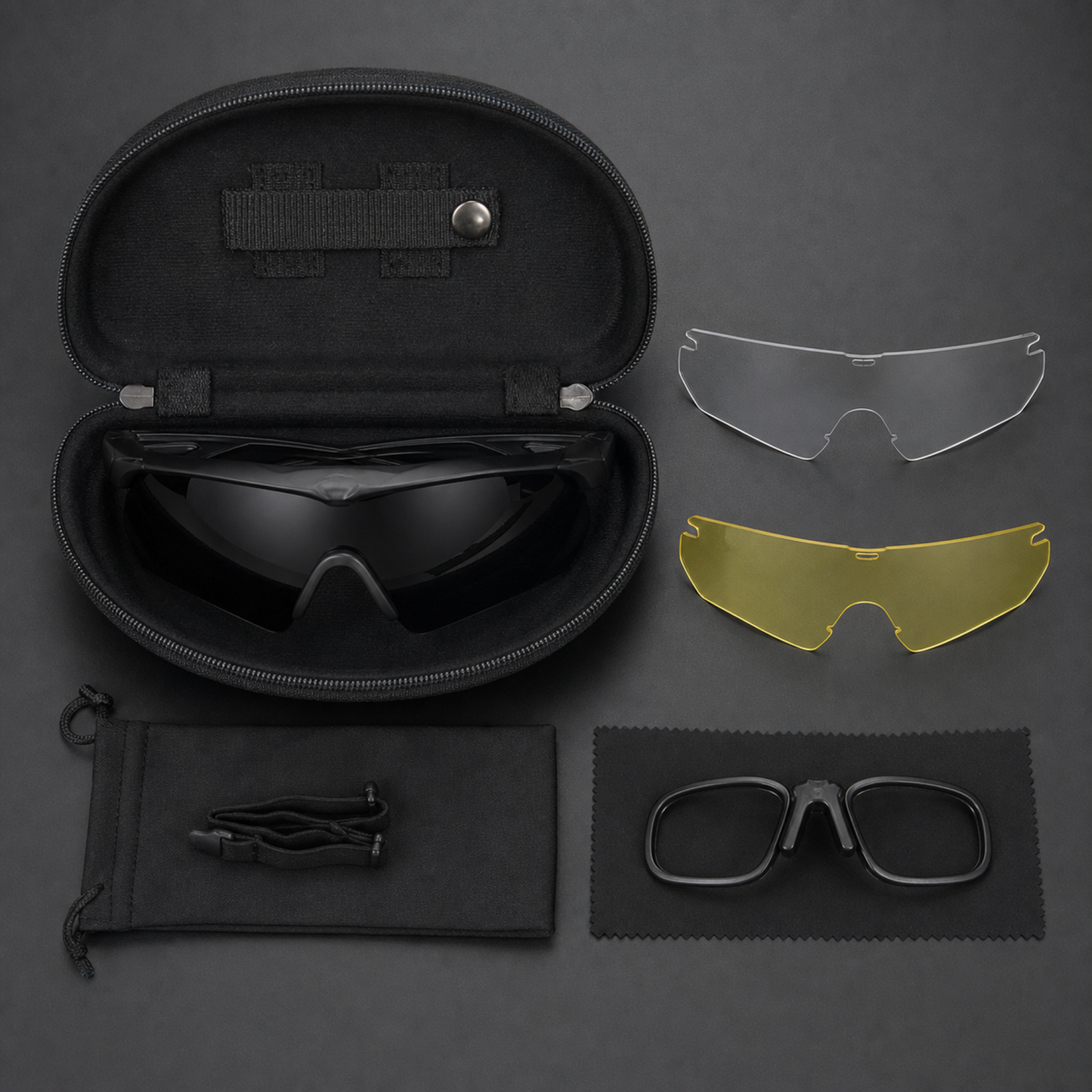 Interchangeable Lens Rider Glasses Set