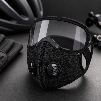 Protective Riding Face Mask With Removable Eye Shield