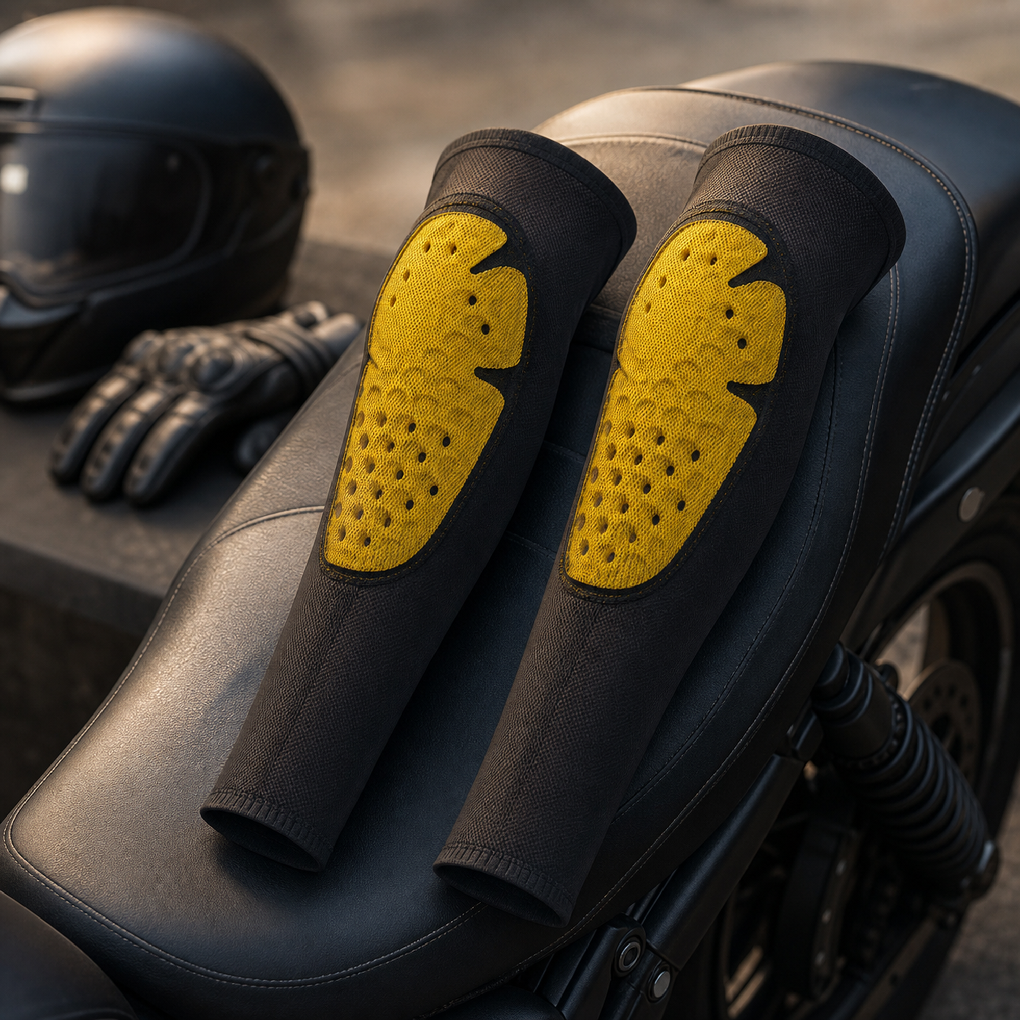Summer Ice Silk Cooling Motorcycle Elbow Guards - Breathable Mesh Arm Protection Sleeves for Hot Weather