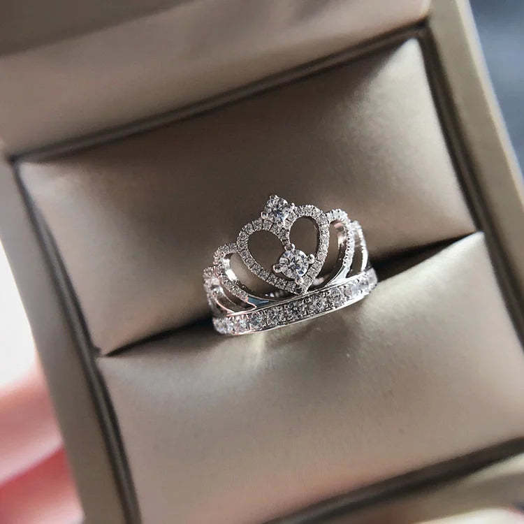 FOR BADASS DAUGHTER - STRAIGHTEN YOUR CROWN RING