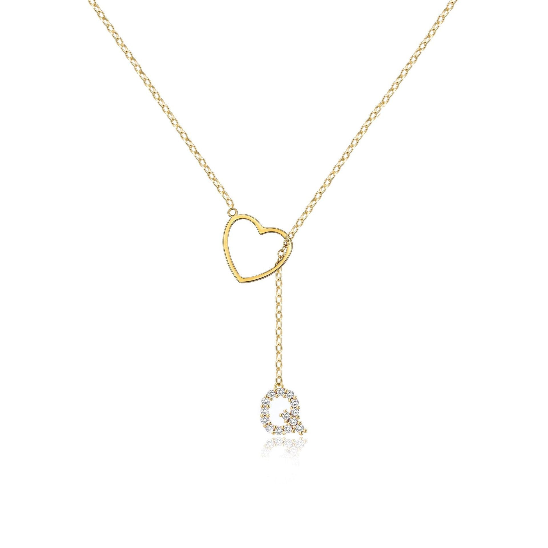 🔥Limited Inventory Available⚡Letter Heart Design Personalized Trendy Charm Necklaces