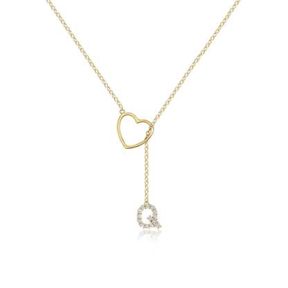 🔥Limited Inventory Available⚡Letter Heart Design Personalized Trendy Charm Necklaces