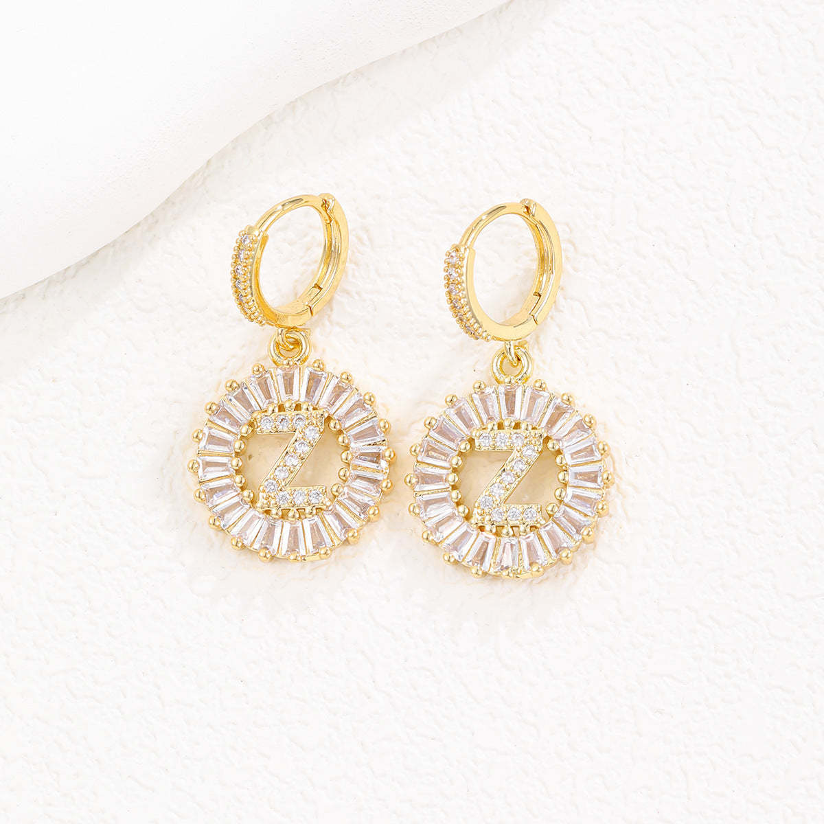 【LAST DAY 49% OFF】Initial Letter Pendant Earrings