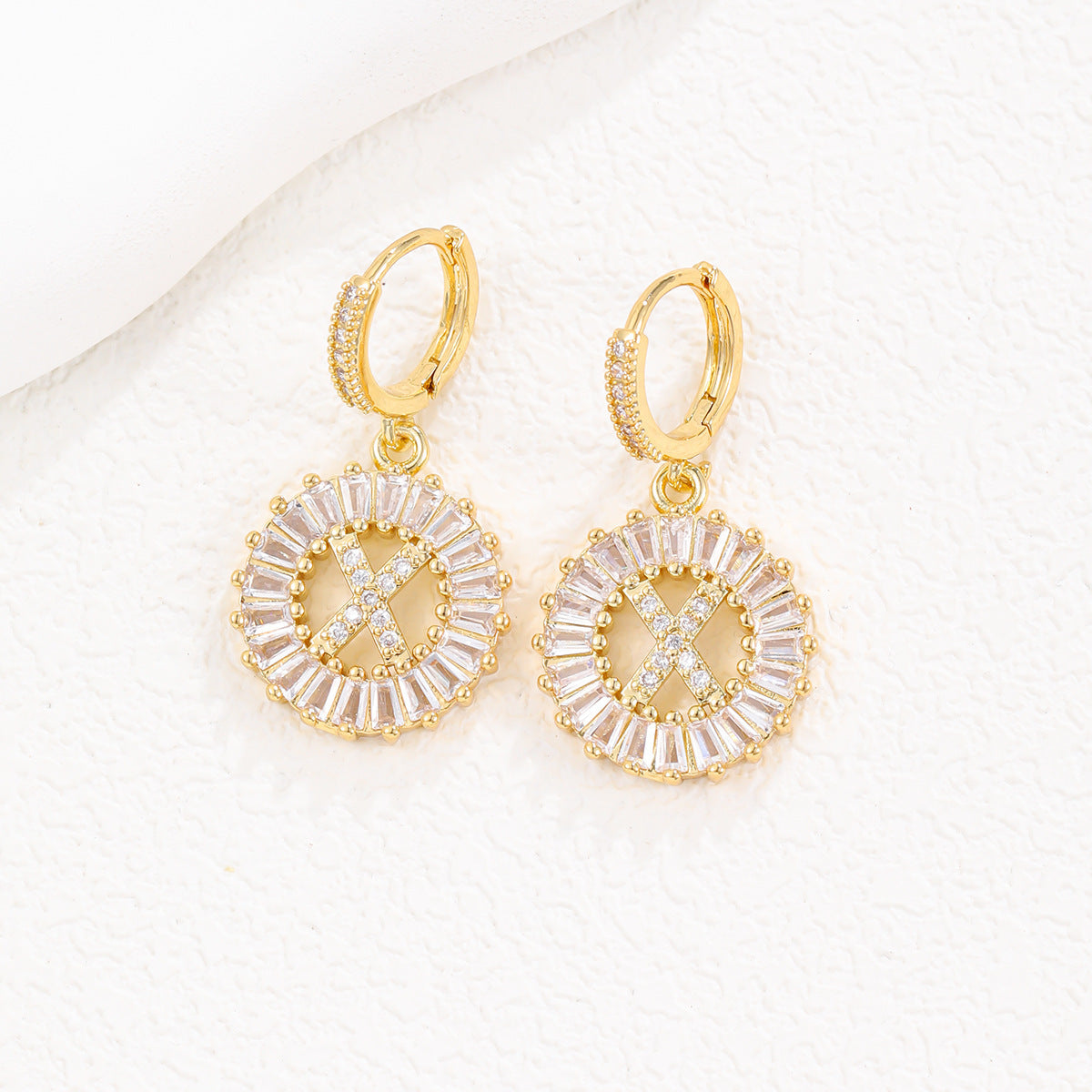 【LAST DAY 49% OFF】Initial Letter Pendant Earrings