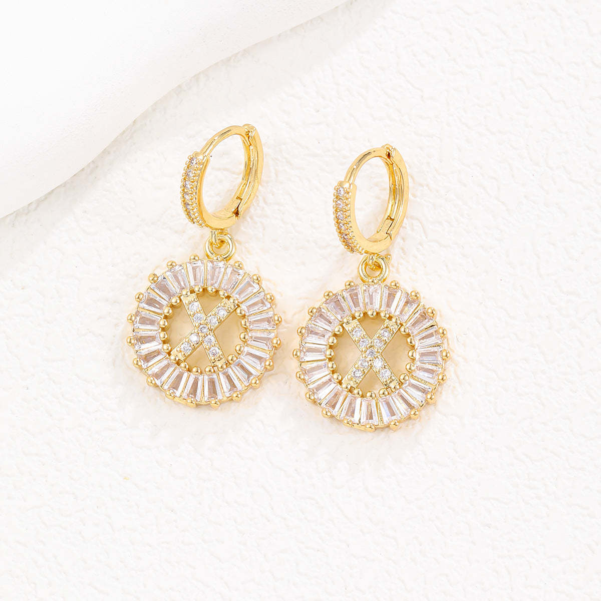 【LAST DAY 49% OFF】Initial Letter Pendant Earrings