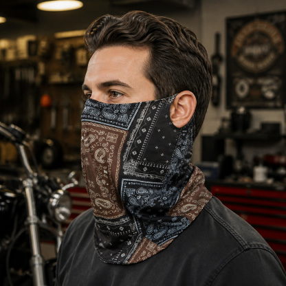 🔥2-Pack Cooling Paisley Face & Neck Cover