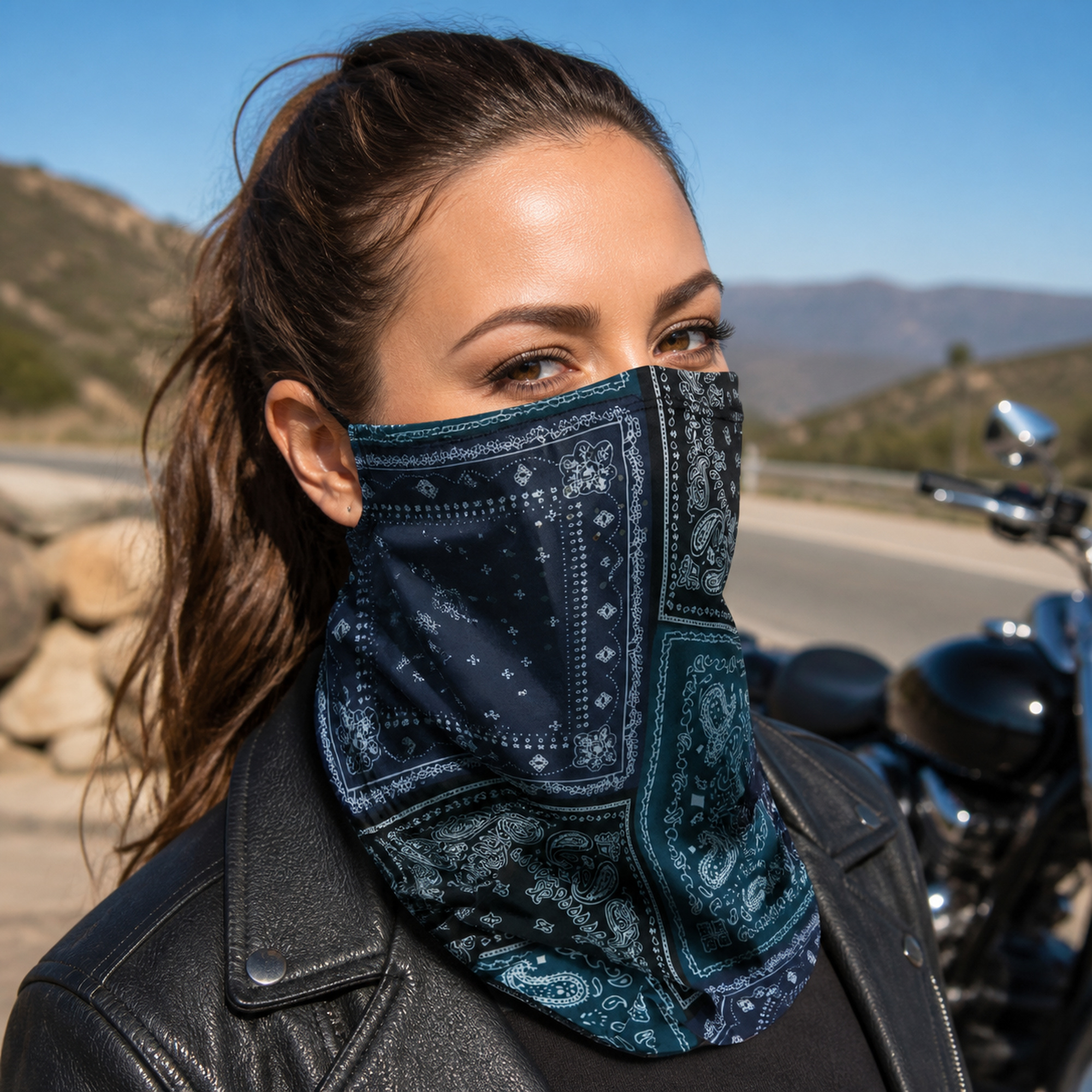 🔥2-Pack Cooling Paisley Face & Neck Cover