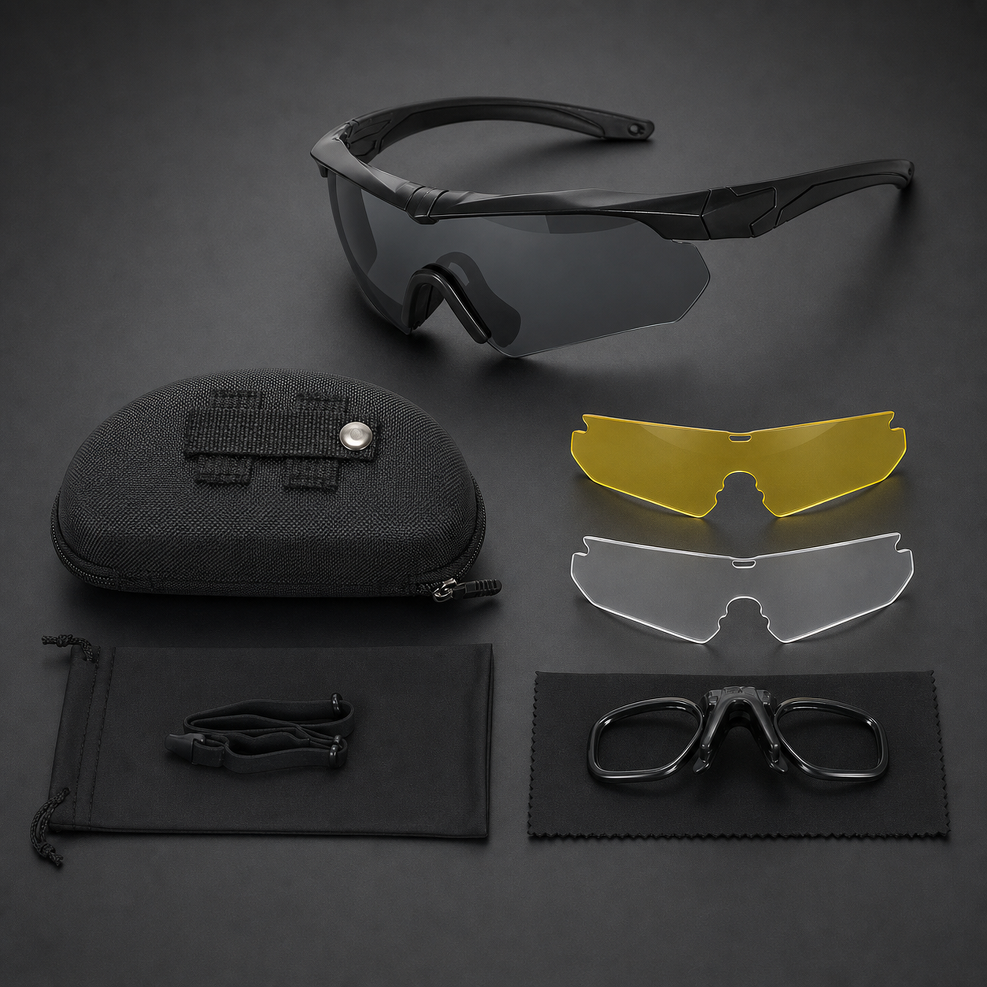 Interchangeable Lens Rider Glasses Set