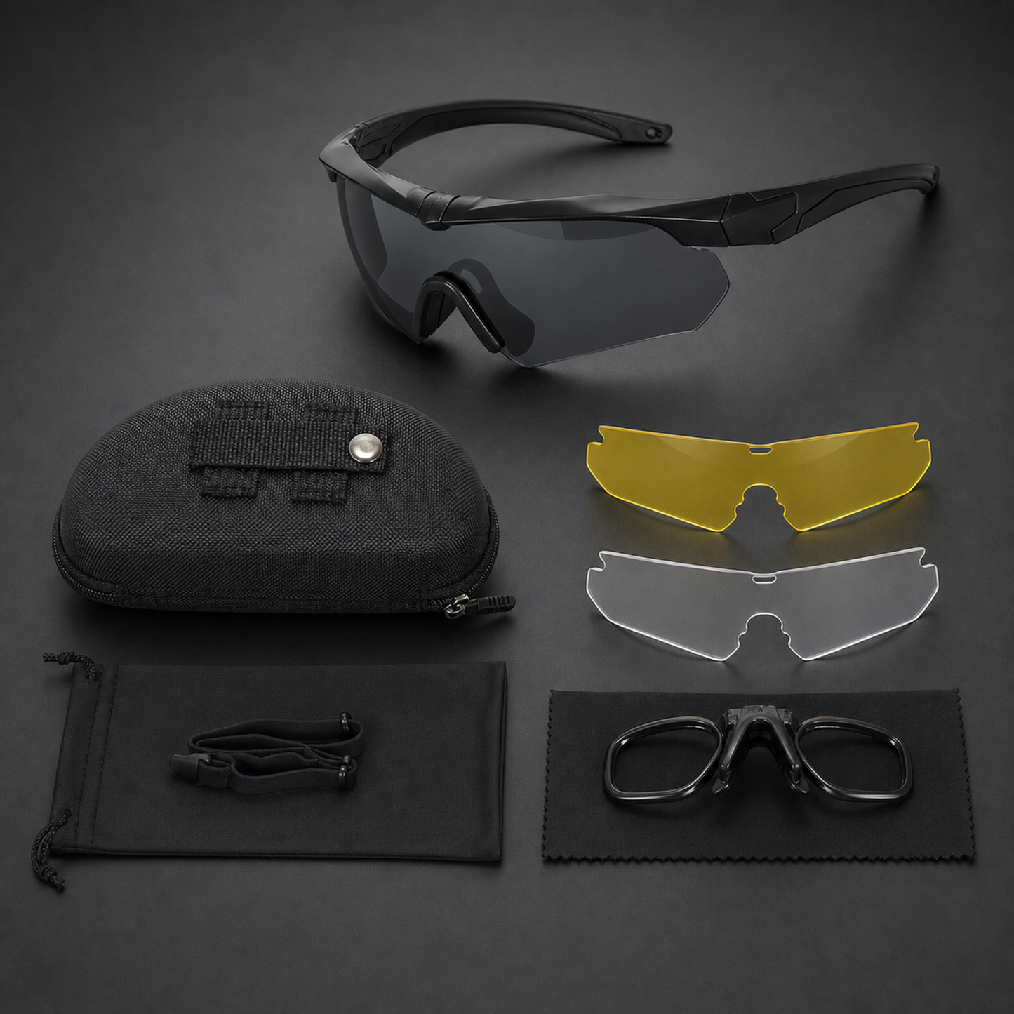 Interchangeable Lens Rider Glasses Set