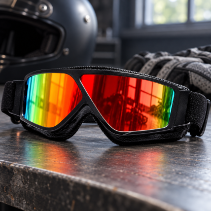T16 Vintage Aviator Motorcycle Goggles – Windproof Padded Riding Eyewear