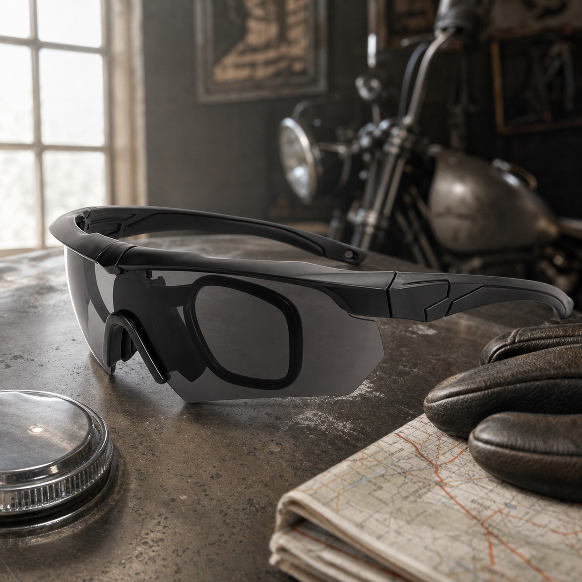 Interchangeable Lens Rider Glasses Set