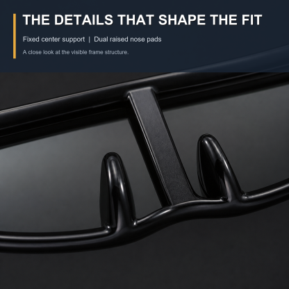 Low-Profile Wraparound Motorcycle Sunglasses