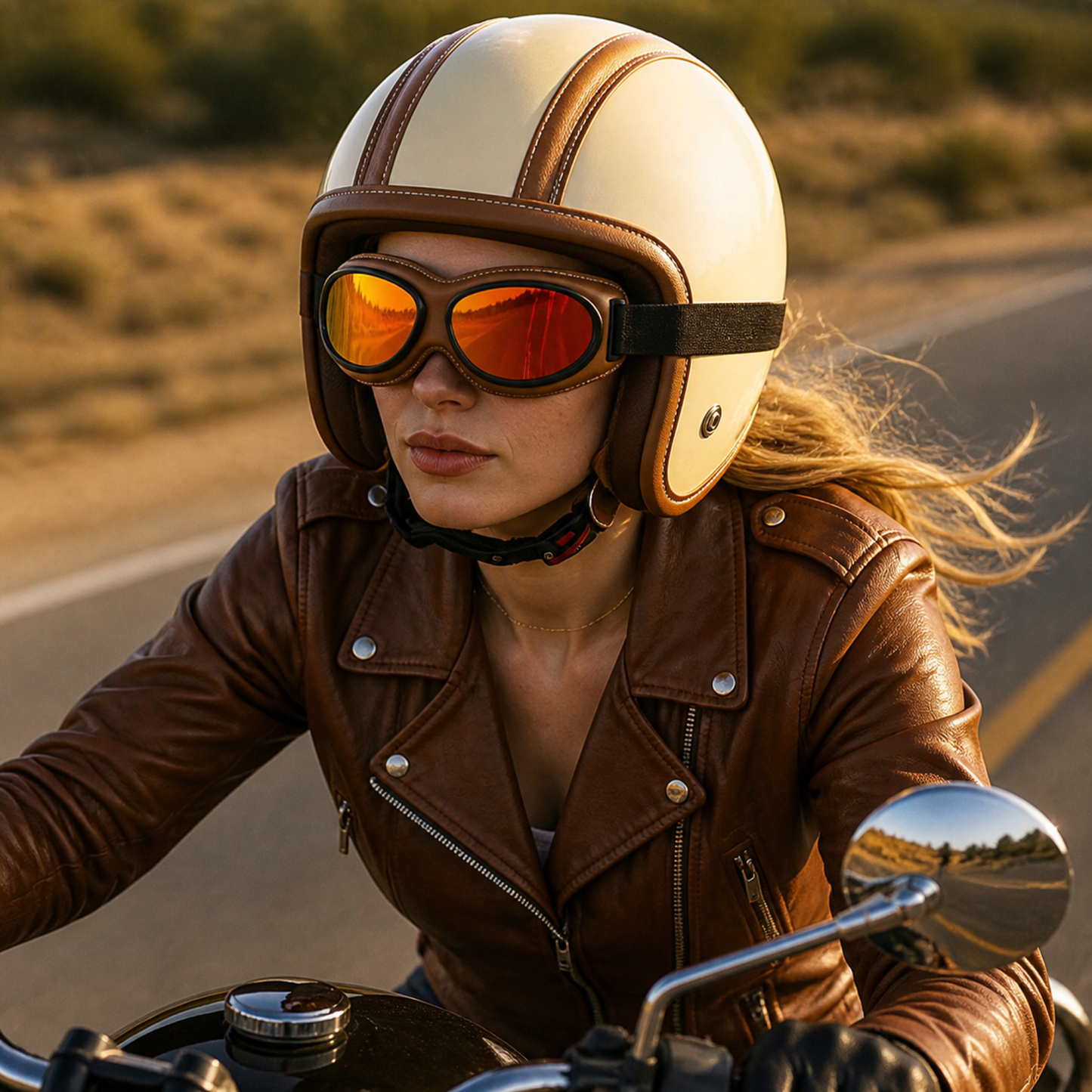 Vintage Rider Aviator Goggles